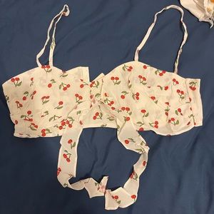 NWT Fll bra crop top size M